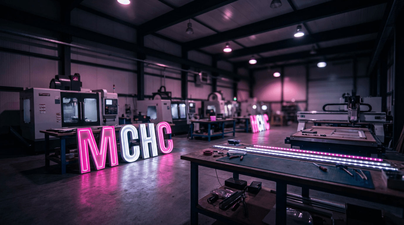 Leuchtreklame Produktion